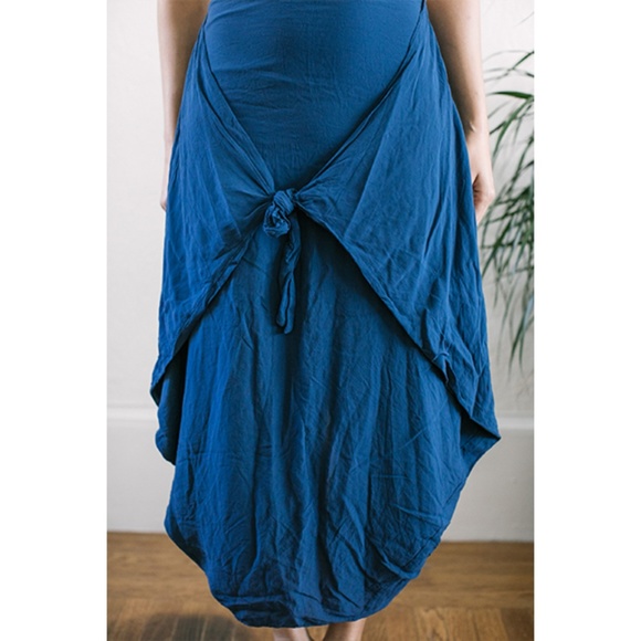 Free People Dresses & Skirts - Stella Slouchy Skirt Washed Navy